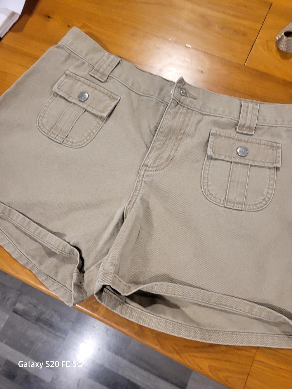 Ralph Lauren Khaki Cargo Pocket Shorts 90s Vintage